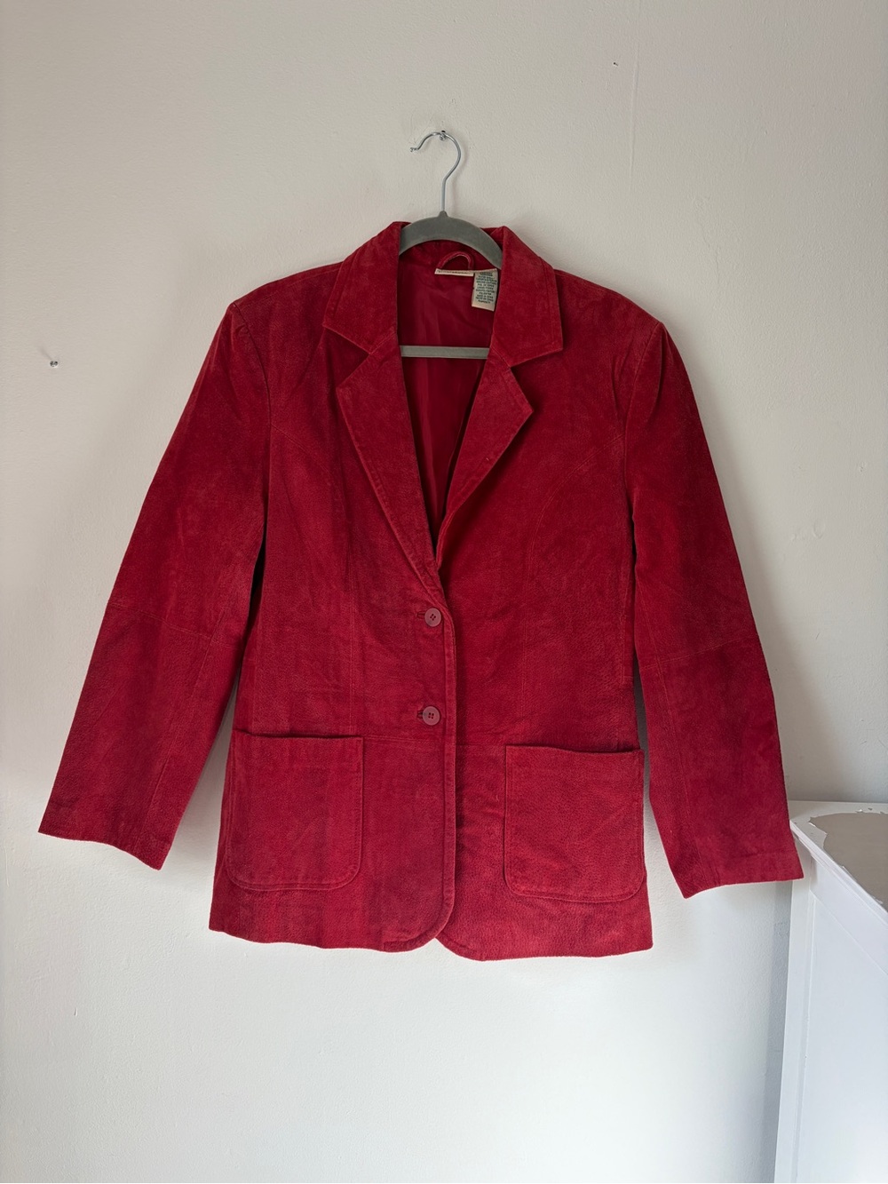 St. John's Bay Red Suede Blazer Jacket